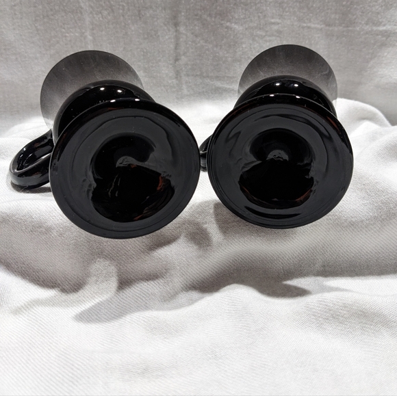 Black pedestal cups - Picture 6 of 8